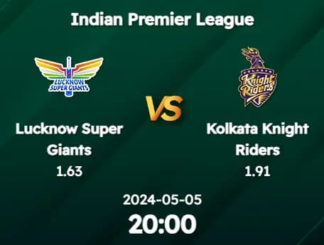 lucknow super giants vs. kolkata knight riders